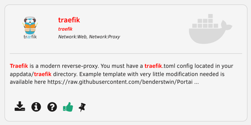 Traefik app